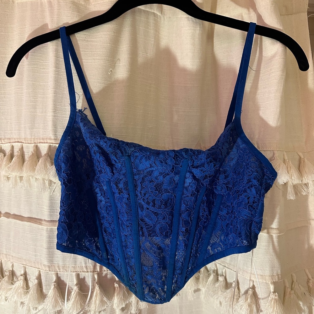 Hello Molly No Apologies Lace Corset Top